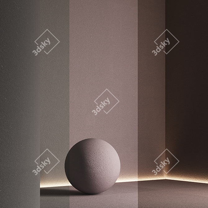 Seamless Texture Concrete Paint Set 3D model image 4