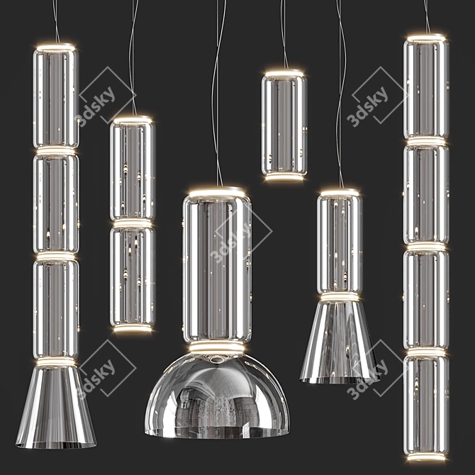 Modern PBR Noctambule Lighting Collection 3D model image 1