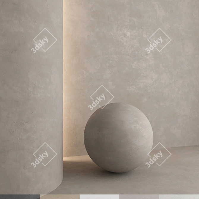 High-Quality Decorative Stucco Kit 3D model image 1
