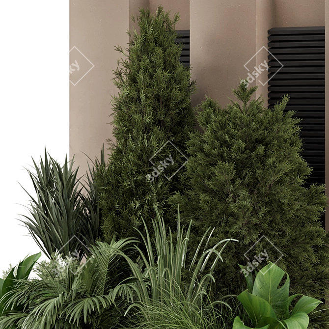  Outdoor Plants Bush Set 1405 3D model image 5