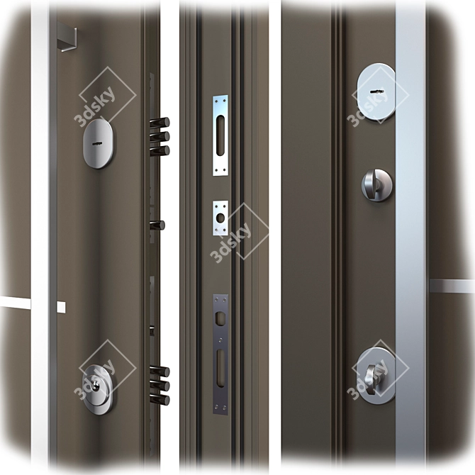Aluminum Entry Door Nova_007 (WISNIOWSKI) 3D model image 2