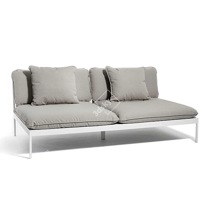 Nordic Elegance: Bonan Lounge Sofa 3D model image 20