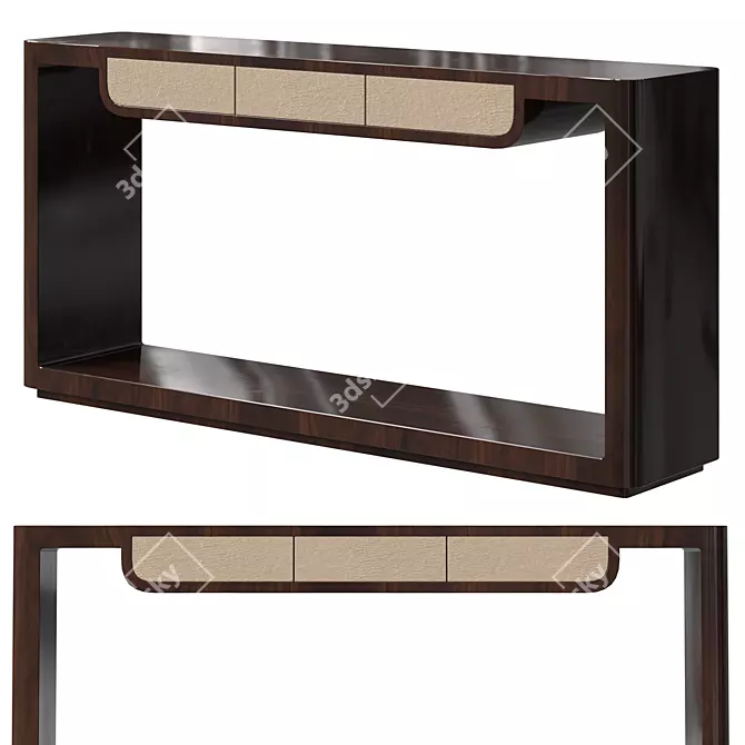 Elegant Theodore Alexander Console Table 3D model image 1