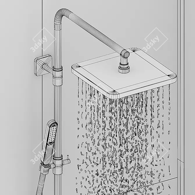 GAL SDSGL9 Shower Hotbath 3D model image 7