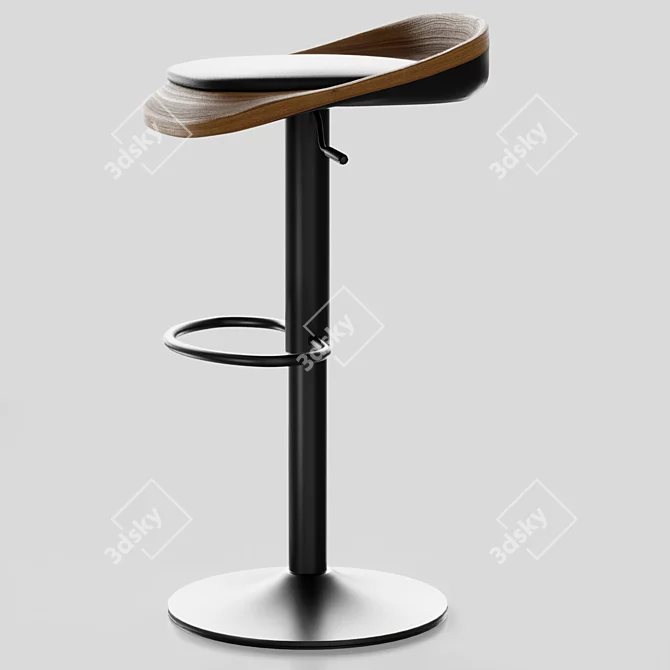 Modern Bar Stool LOU by Montly 3D model image 5