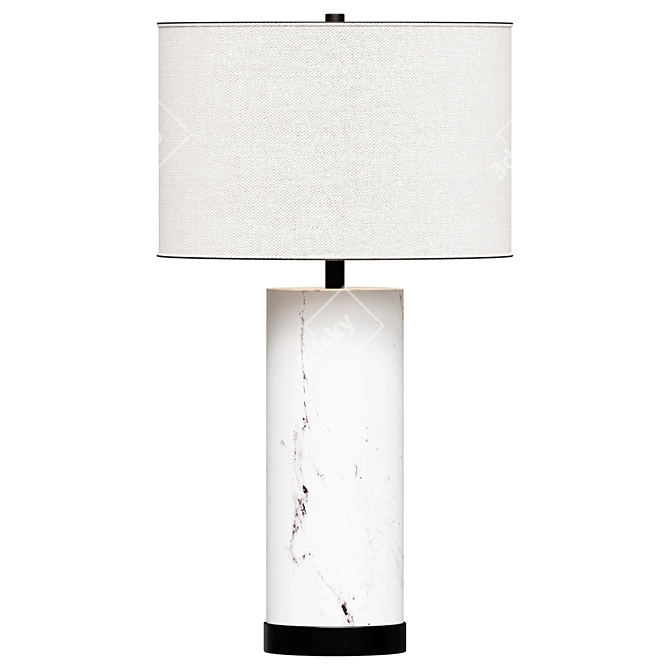  Alabaster Marble Table Lamp 3D model image 1