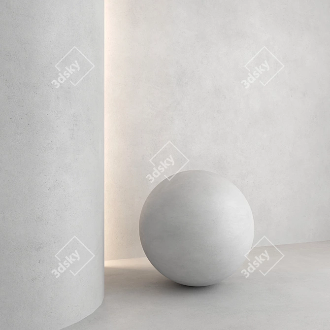 High-Quality Decorative Plaster 3D model image 2