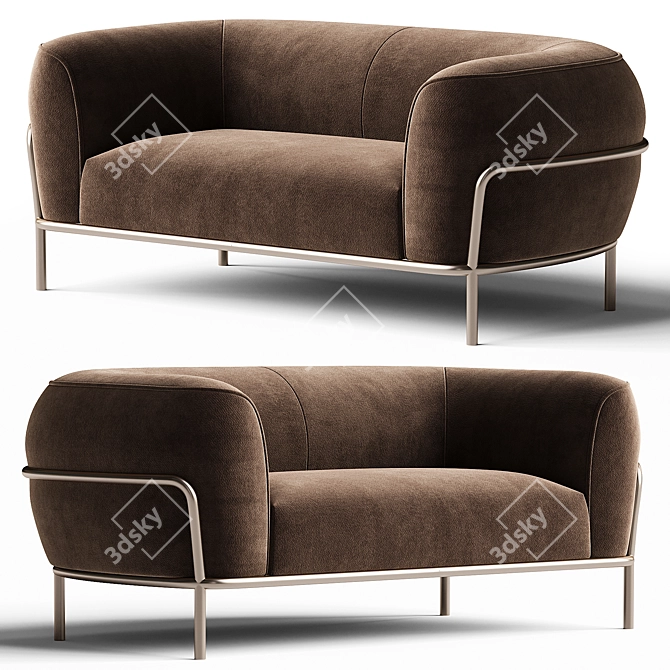 Elegant SOPHIE Sofa: Stylish Comfort 3D model image 1