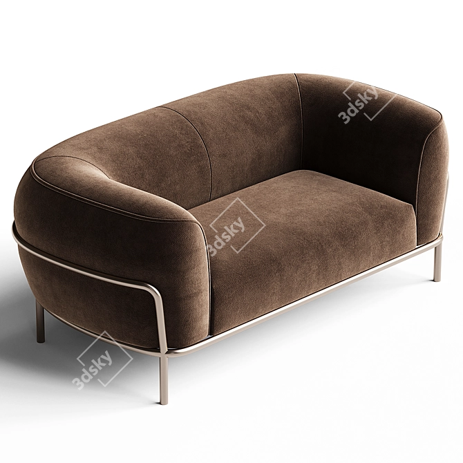 Elegant SOPHIE Sofa: Stylish Comfort 3D model image 2