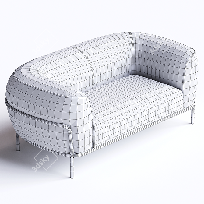 Elegant SOPHIE Sofa: Stylish Comfort 3D model image 3