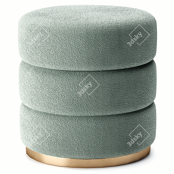 Versatile Eddy Pouf in 4 Colors 3D model image 5