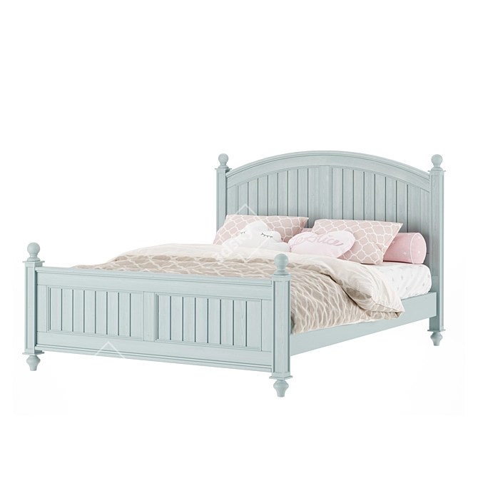 Premium 3D Children's Bed Model 3D model image 1