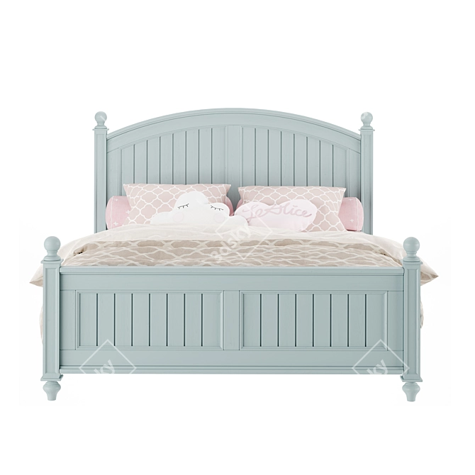 Premium 3D Children's Bed Model 3D model image 3