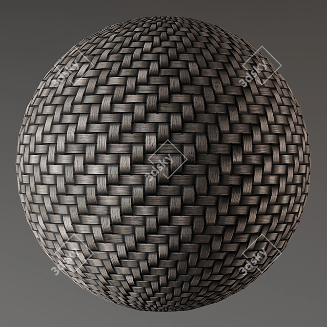 Rattan Weaving Material Pack 3D model image 4