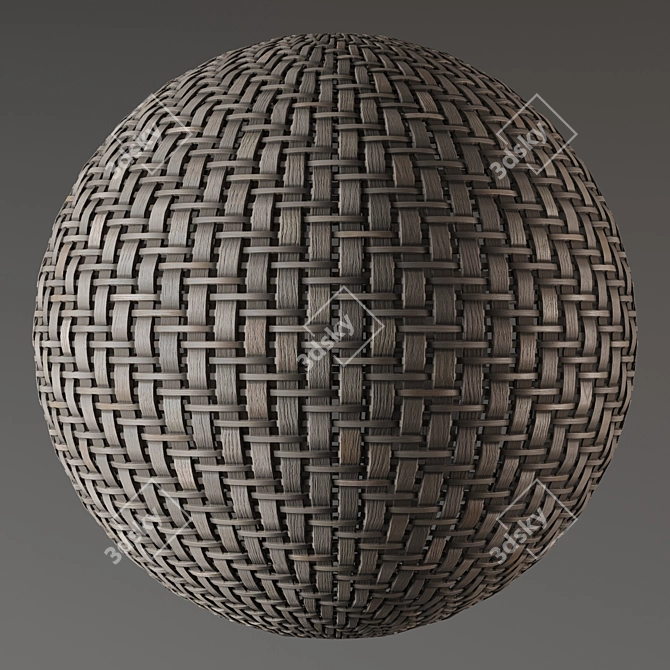 Rattan Weaving Material Pack 3D model image 5