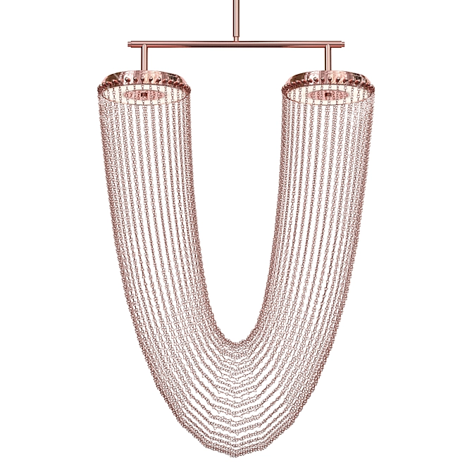 Copper Otero Pendant Light 3D model image 1