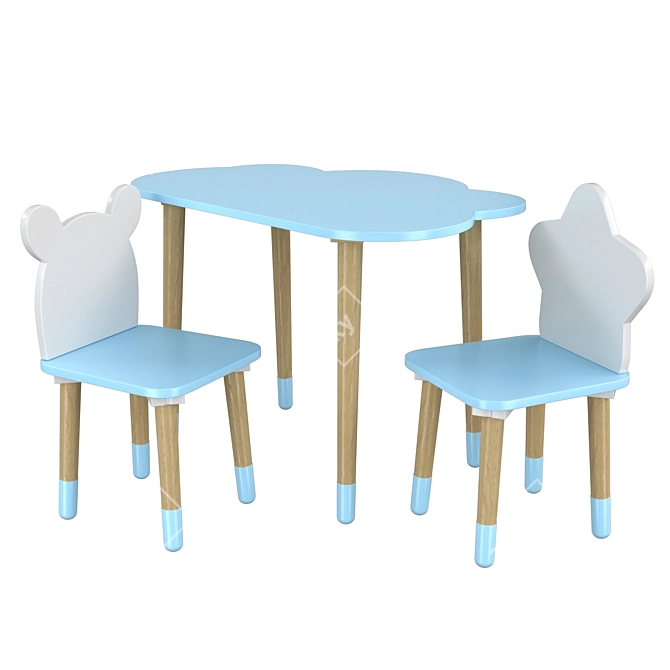 Kids Furniture Set Dimdom Kids 3D model image 1