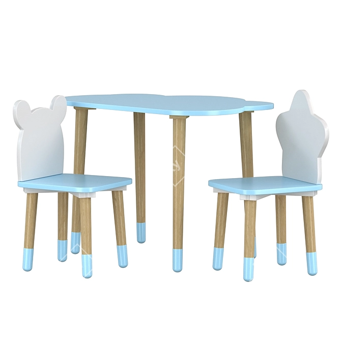 Kids Furniture Set Dimdom Kids 3D model image 2