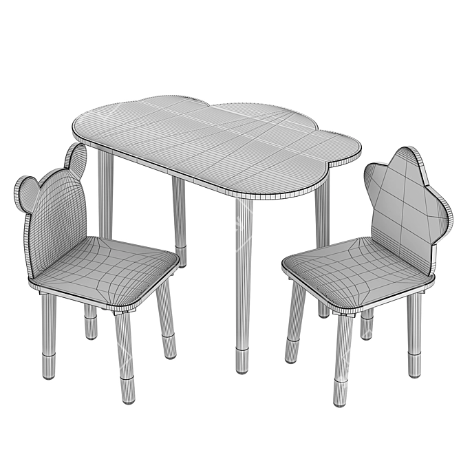 Kids Furniture Set Dimdom Kids 3D model image 6