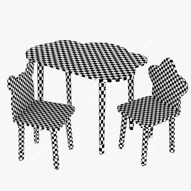 Kids Furniture Set Dimdom Kids 3D model image 7