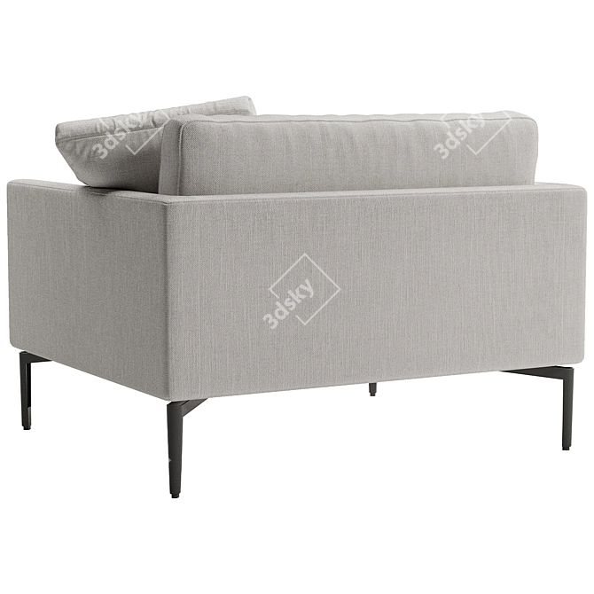 Sleek Clan Armchair Living Divani 3D model image 3