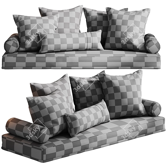  Modern Lounge Cushion Set 3D model image 3