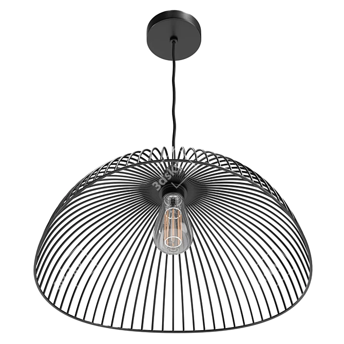 Oxendine Dome Pendant with UV-Unwrapped Textures 3D model image 3