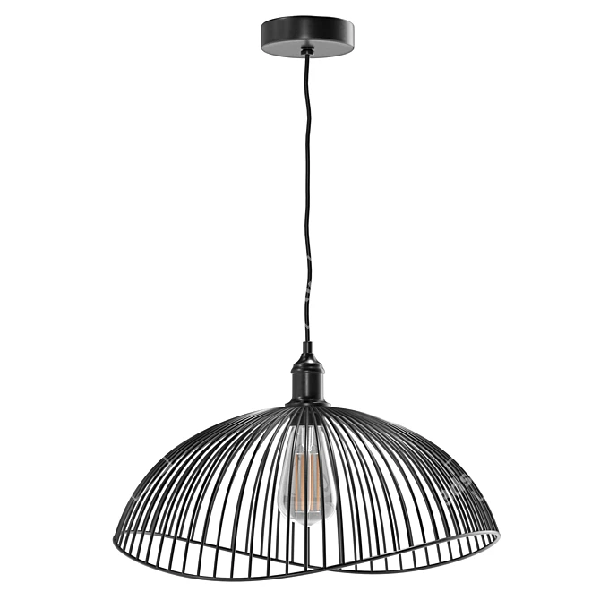 Oxendine Dome Pendant with UV-Unwrapped Textures 3D model image 4