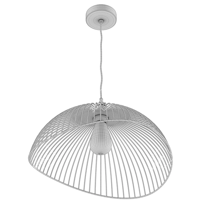 Oxendine Dome Pendant with UV-Unwrapped Textures 3D model image 6