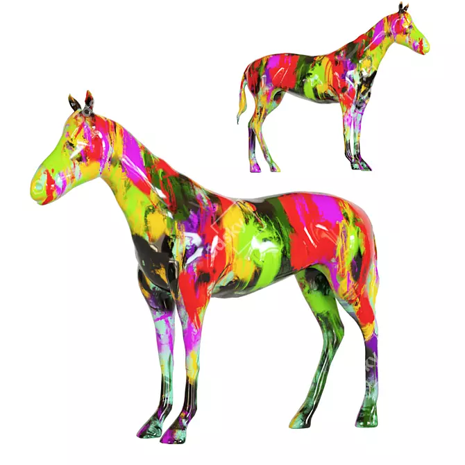 Kare Design Horse Sculpture 3D model image 1