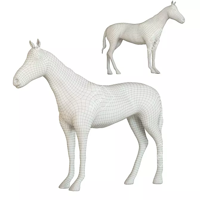 Kare Design Horse Sculpture 3D model image 2