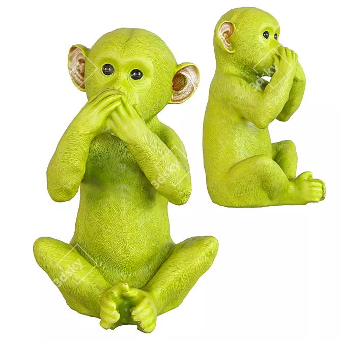 Lively Monkey Money Box 3D model image 1