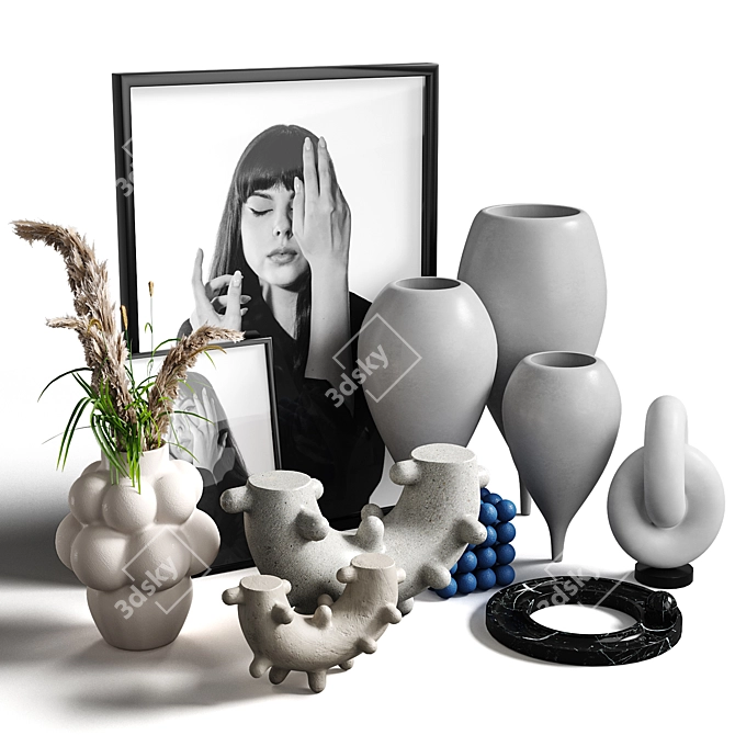 Artistic Decor Set 9 Models 3D model image 3
