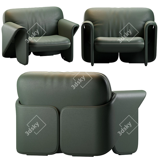 DS 125 Armchair De Sede 3D model image 4