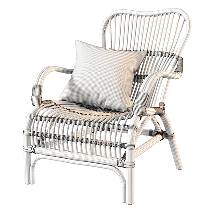 Modern Jysk Liseleje Armchair 3D model image 6