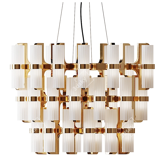 Graceful Crystal Soave Chandelier 3D model image 1