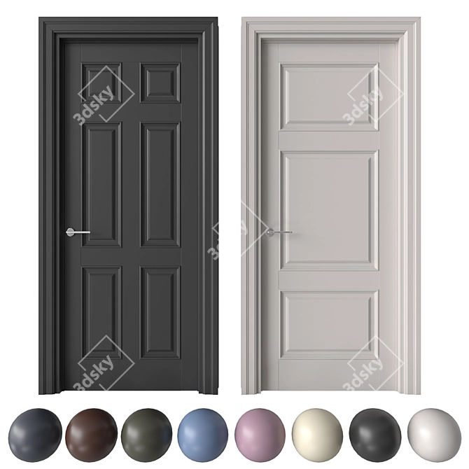 Academy Zeus Door Set 3D model image 1