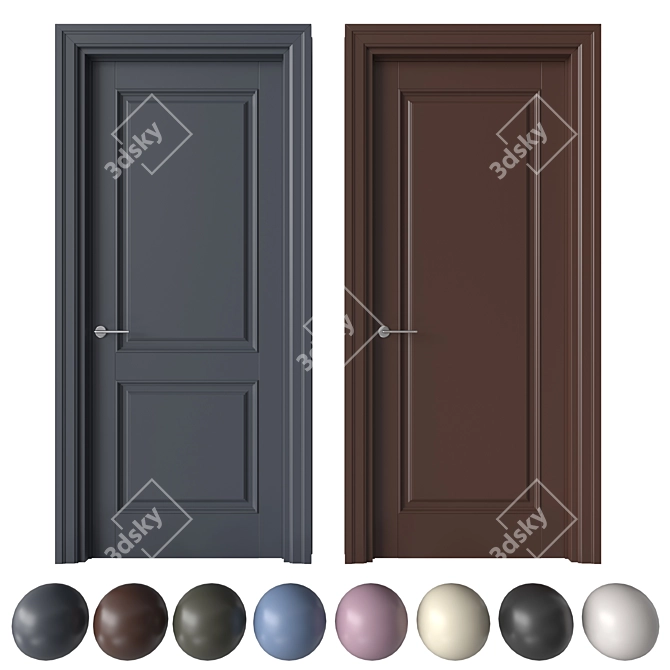 Academy Zeus Door Set 3D model image 2