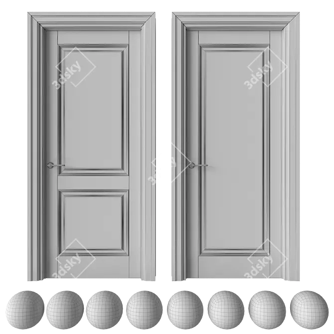 Academy Zeus Door Set 3D model image 8