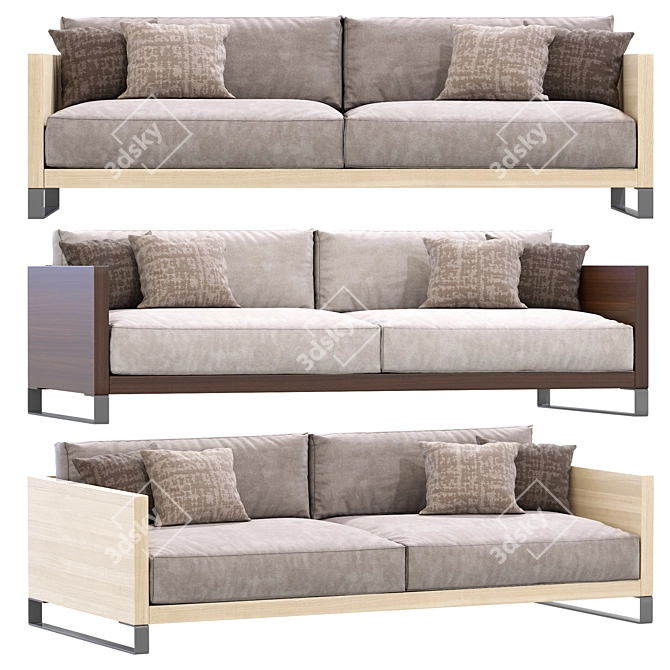 Modern Love Letter Sofa Design 3D model image 2