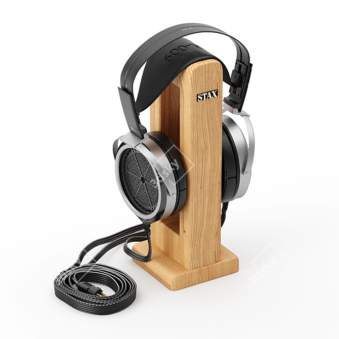 Luxury Open-Back Electrostatic Headphones 3D model image 2