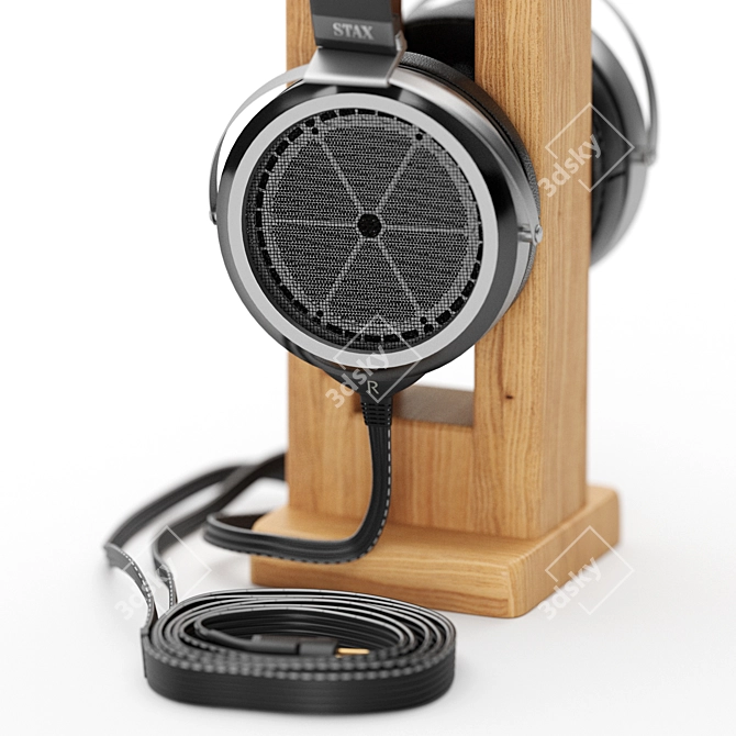 Luxury Open-Back Electrostatic Headphones 3D model image 5