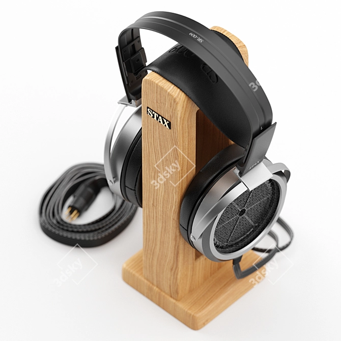 Luxury Open-Back Electrostatic Headphones 3D model image 6