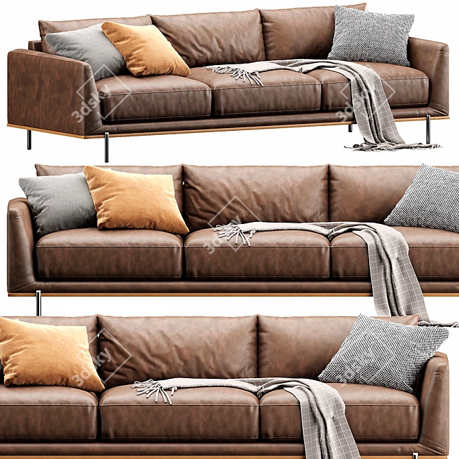 Modern Designer Nick Scali Sofa 3D model image 3