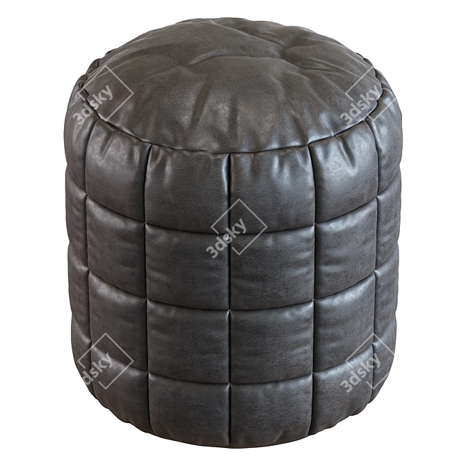 Modern Cube Ottoman Pouf for Home 3D model image 3