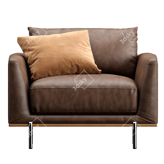 Modern Designer Shannon Armchair 3D model image 2