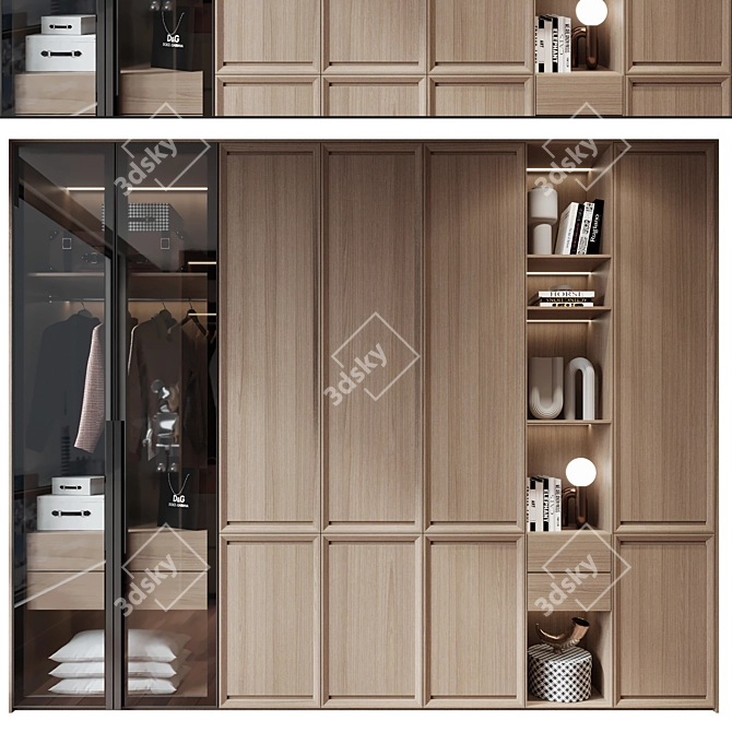  Modern Decor Furniture Set 3D model image 1