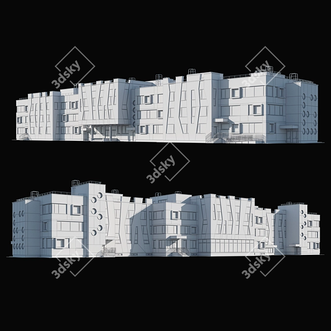 Preschool for 280 Children 3D model image 5