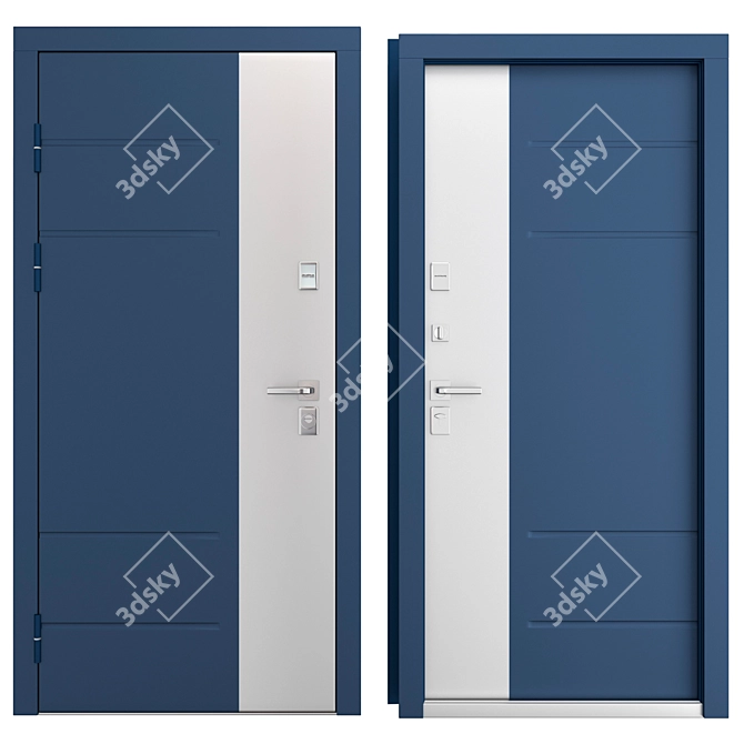 Aluminum Creo_315 (WISNIOWSKI) Entry Door 3D model image 3