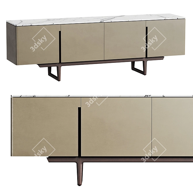 Italian Luxury Fidelio Cabinet 3D model image 1